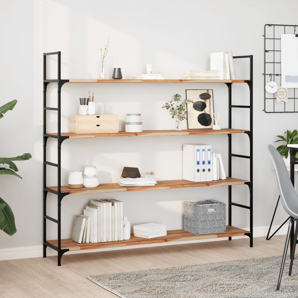 vidaXL Étagère murale flottante 140x30x2 cm en bois d'acacia massif traité à l'huile