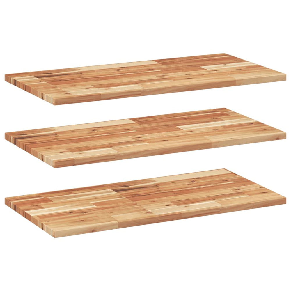 vidaXL Étagères flottantes 3 pcs 60x40x2 cm Bois d'acacia massif traité à l'huile