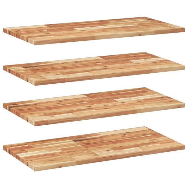 Schweberegale 60x40 cm Akazie Massivholz 4er Set