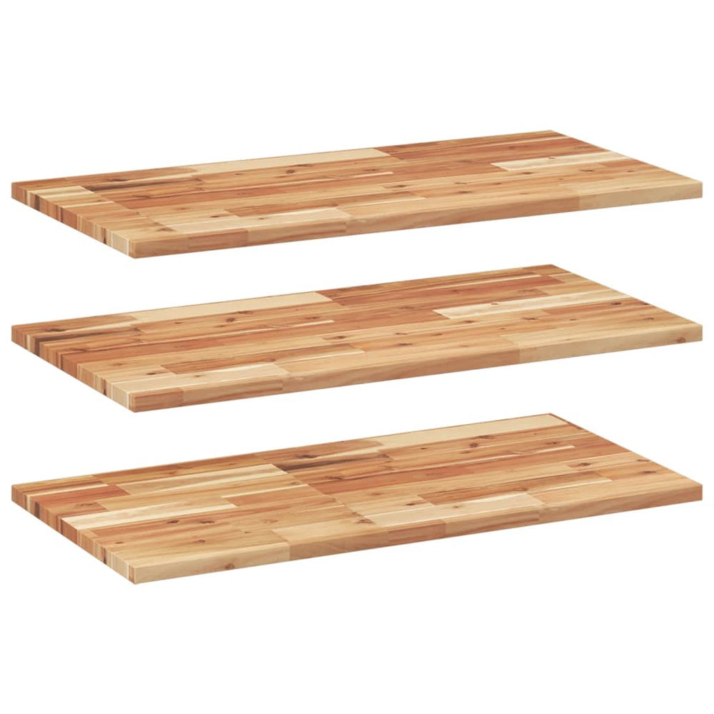 vidaXL Étagères flottantes 3 pcs 80x40x2 cm Bois d'acacia massif huilé