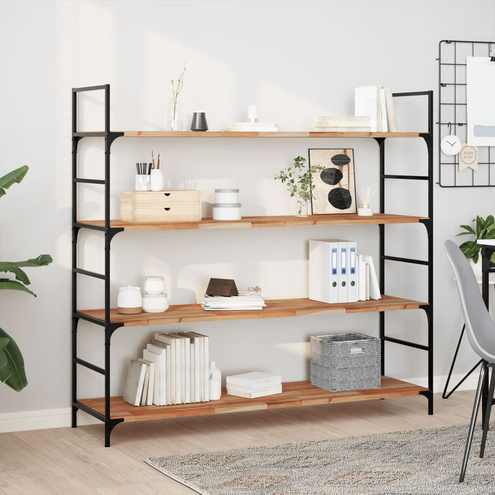 Massivholz Akazie Schweberegal 120 cm