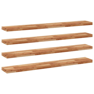 Akazie Schweberegale 140 cm, 4er-Set