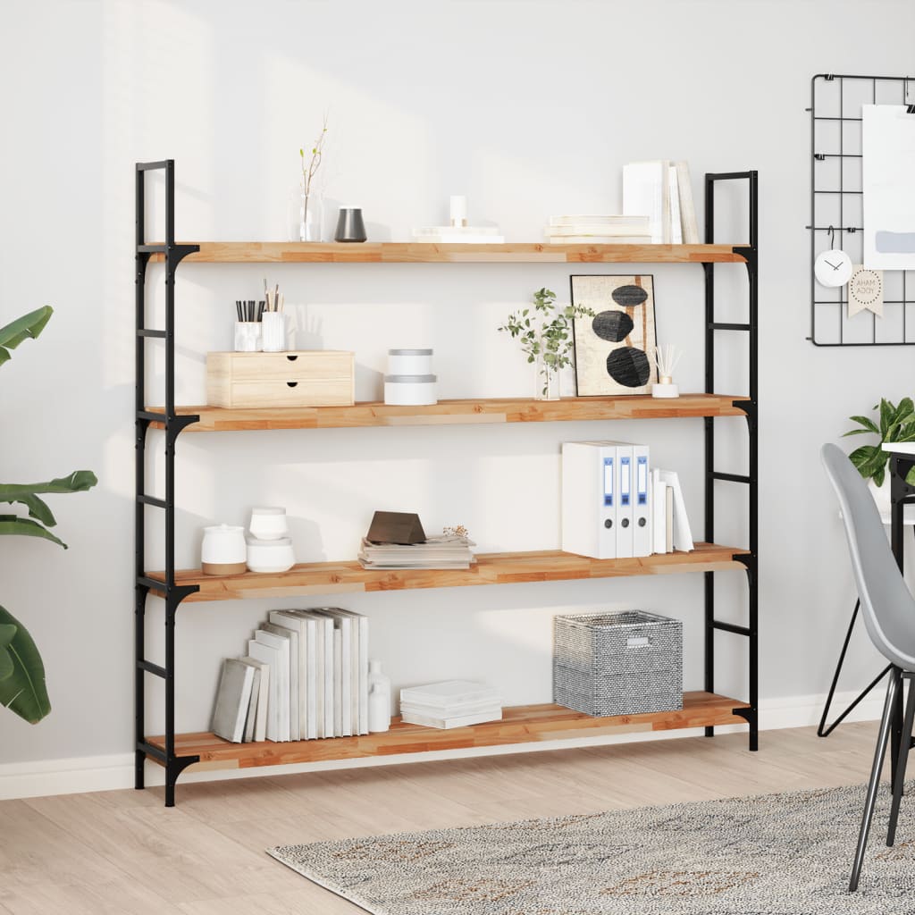 Akazie Schweberegale 160cm, 2er Set