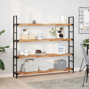 Schweberegale 160 cm Akazie 3er Set