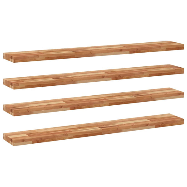 Schweberegale 160cm Akazie 4er Set