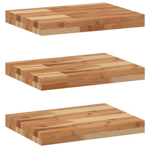 Schweberegale 3er Set Akazie 40cm