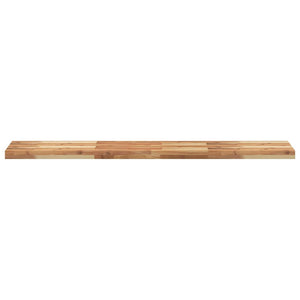 Akazie Massivholz Schweberegale, 160cm, 2er Set