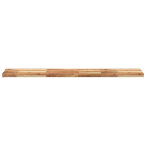 Akazie Massivholz Schweberegale, 160cm, 2er Set