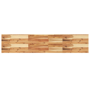 Akazie Massivholz Schweberegale, 160cm, 2er Set