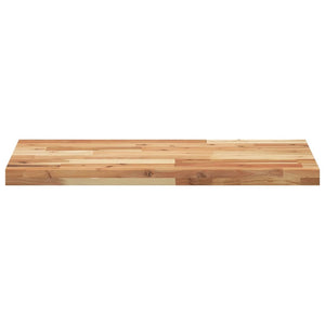 Massivholz Schweberegale Akazie 80x40 cm, 2er Set