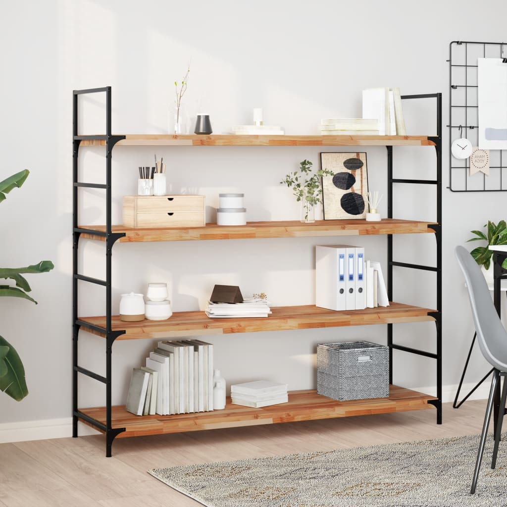 Massivholz Schweberegale Akazie 160cm 4er Set