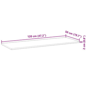 Waschtischplatte Akazie 120 cm