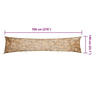 Tarnnetz 706x140 cm Sandfarbe mit Tasche