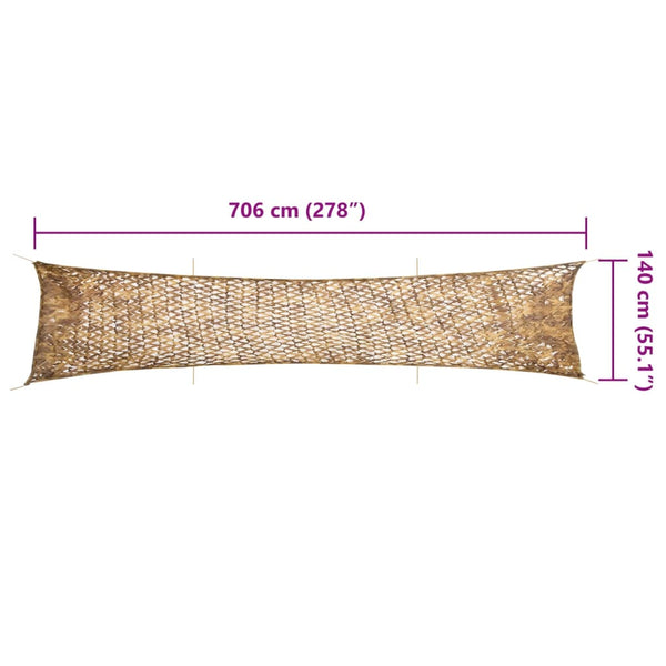 Tarnnetz 706x140 cm Sandfarbe mit Tasche