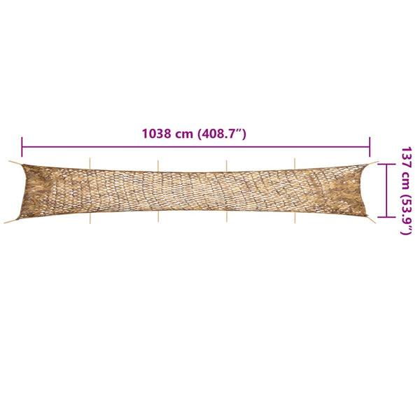 Tarnnetz 1038x137 cm Sandfarbe mit Tasche