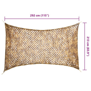 Sandfarbenes Tarnnetz 292x213 cm mit Tasche