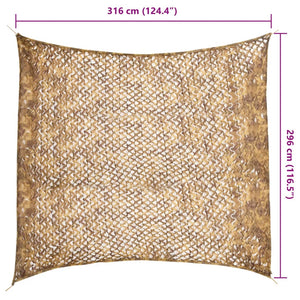 Sandfarbenes Tarnnetz 316x296 cm