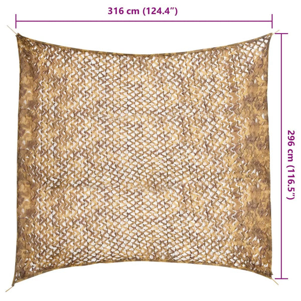 Sandfarbenes Tarnnetz 316x296 cm