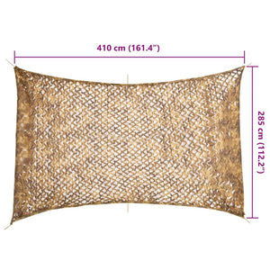 Tarnnetz Sandfarbe 410x285 cm mit Tasche