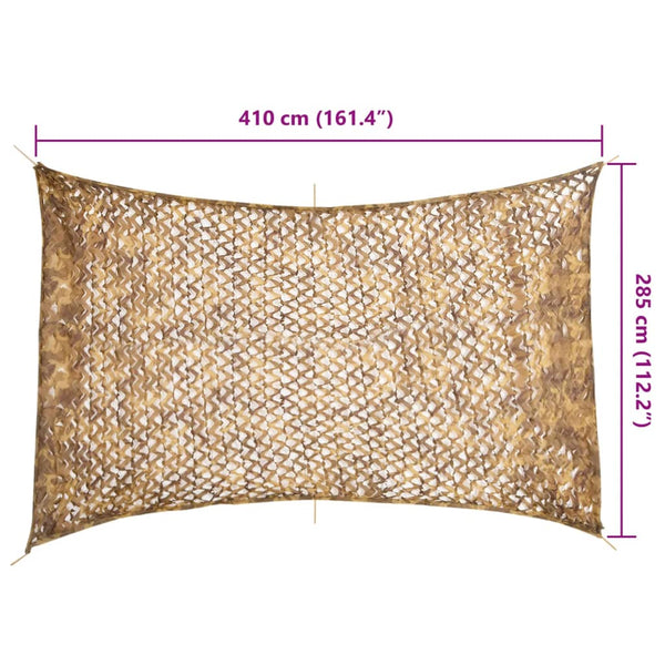 Tarnnetz Sandfarbe 410x285 cm mit Tasche