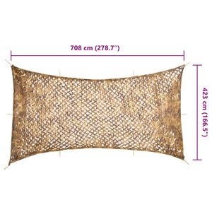 Sandfarbenes Tarnnetz 708x423 cm mit Tasche