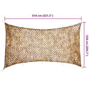 Sandfarbenes Tarnnetz 816x520 cm