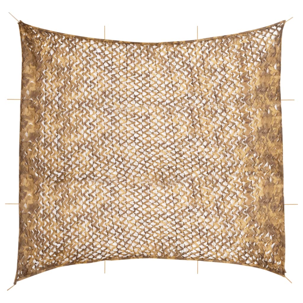 Sandfarbenes Tarnnetz 614x581 cm mit Tasche