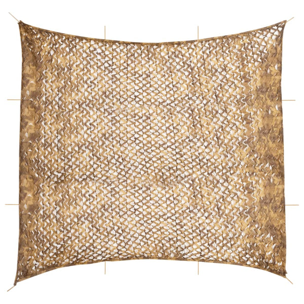 Sandfarbenes Tarnnetz 614x581 cm mit Tasche