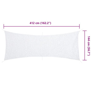 Weißes Tarnnetz 412x144 cm mit Tasche