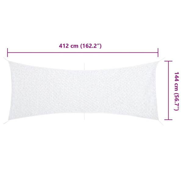 Weißes Tarnnetz 412x144 cm mit Tasche
