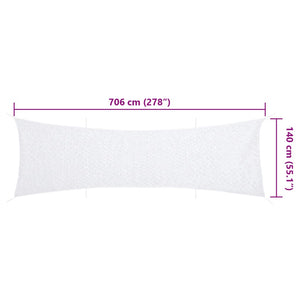 Weißes Tarnnetz 706x140 cm mit Tasche