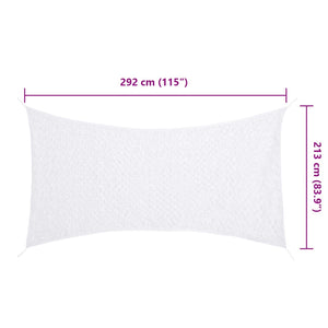 Weißes Tarnnetz 292x213 cm mit Tasche