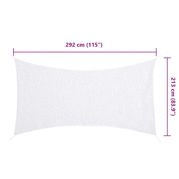 Weißes Tarnnetz 292x213 cm mit Tasche