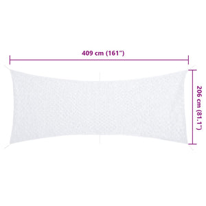 Weißes Tarnnetz 409x206 cm mit Tasche