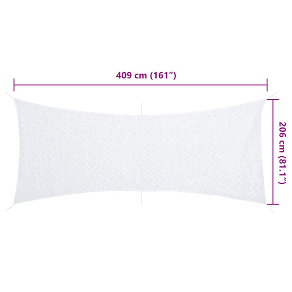 Weißes Tarnnetz 409x206 cm mit Tasche