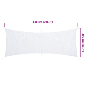Weißes Tarnnetz 525x205 cm mit Tasche