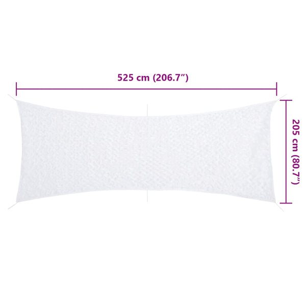 Weißes Tarnnetz 525x205 cm mit Tasche