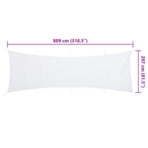 Weißes Tarnnetz 809x207 cm mit Tasche