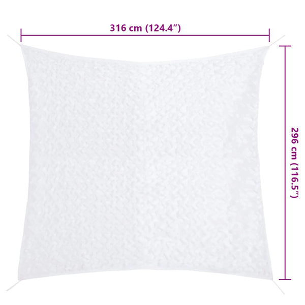 Weißes Tarnnetz 316x296 cm mit Tasche
