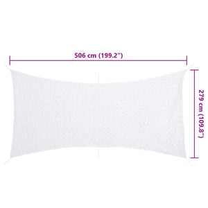Weißes Tarnnetz 506x279 cm mit Tasche