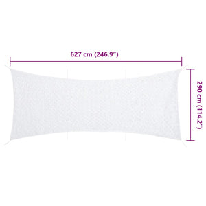 Weißes Tarnnetz 627x290 cm mit Tasche