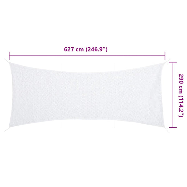 Weißes Tarnnetz 627x290 cm mit Tasche