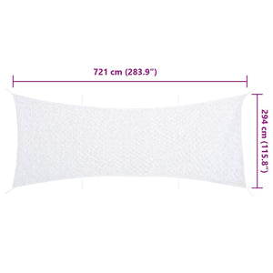 Weißes Tarnnetz 721x294 cm mit Tasche