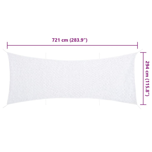 Weißes Tarnnetz 721x294 cm mit Tasche