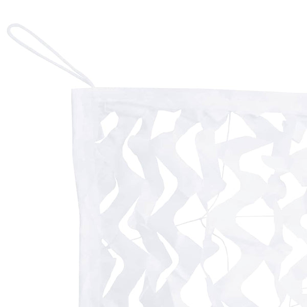 Weißes Tarnnetz 833x297 cm mit Tasche