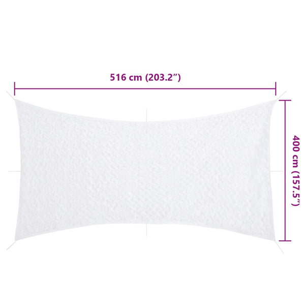 Weißes Tarnnetz 516x400 cm mit Tasche