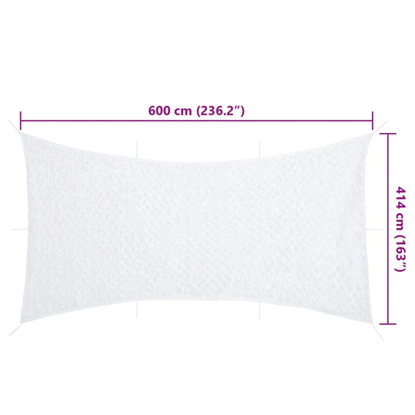 Weißes Tarnnetz 6x4 m mit Tasche