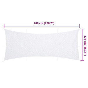 Weißes Tarnnetz 708x423 cm mit Tasche