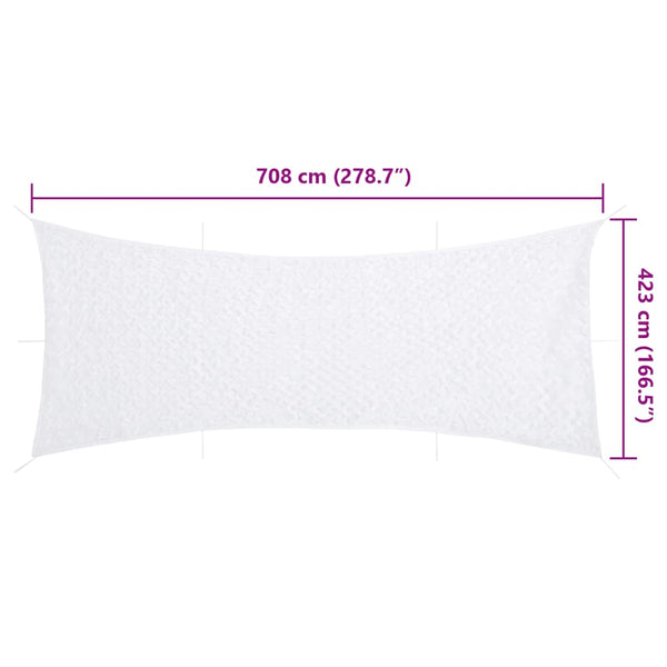 Weißes Tarnnetz 708x423 cm mit Tasche
