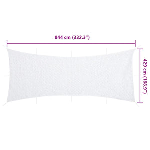 Weißes Tarnnetz 844x429 cm mit Tasche